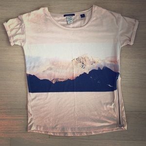 Maison Scotch Graphic T-Shirt in Blush